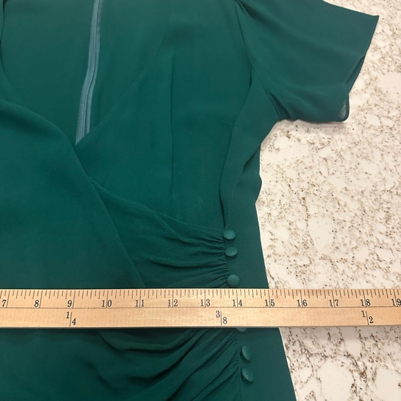 Reformation Asymmetrical Teal Dress - Picture 10 of 12